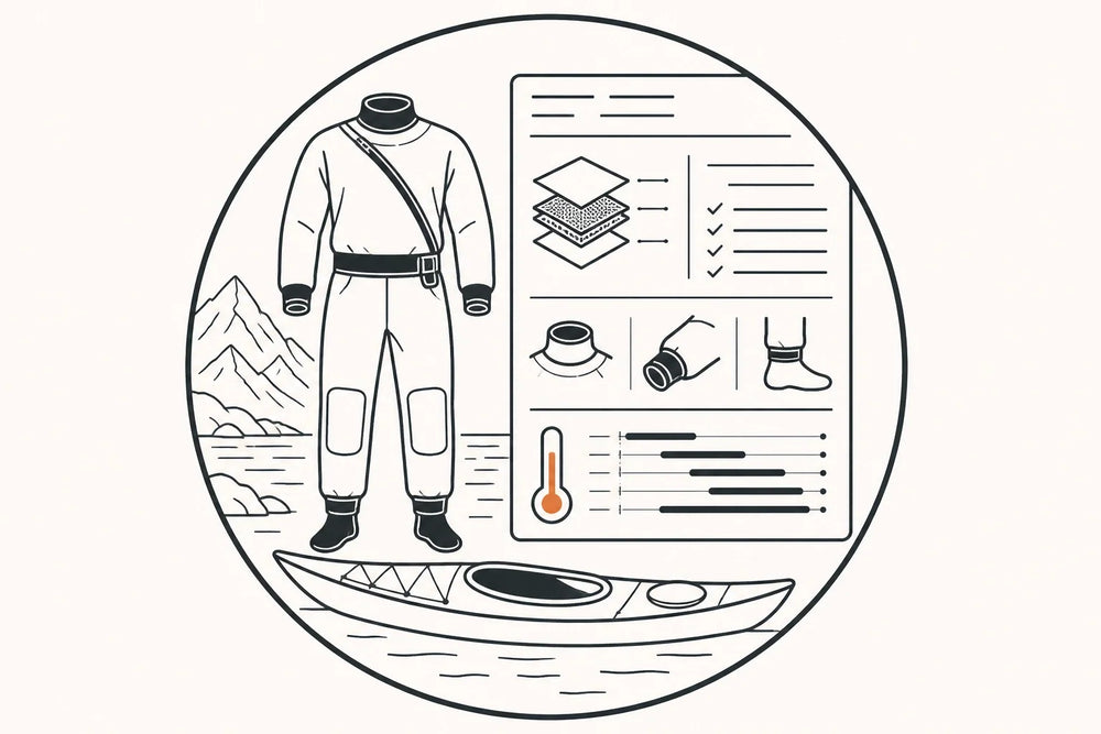 How to Read a Kayak Dry Suit Spec Sheet: Layers, Seals, and Temperature Ratings Explained