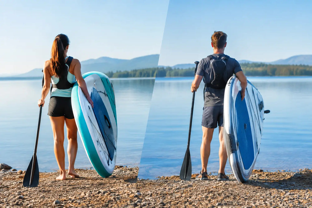 Inflatable vs Hard Paddleboard for Your Day