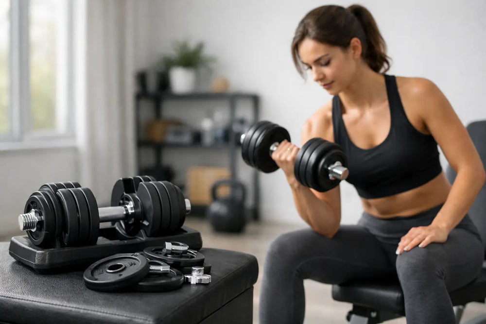 Adjustable Dumbbell Workout for Beginners