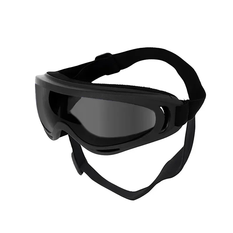 Pet Goggles Adjustable Anti UV Glare Windproof Sunglasses for Dogs Outdoor Hiking Running Beach All Breeds Eye Protection Black