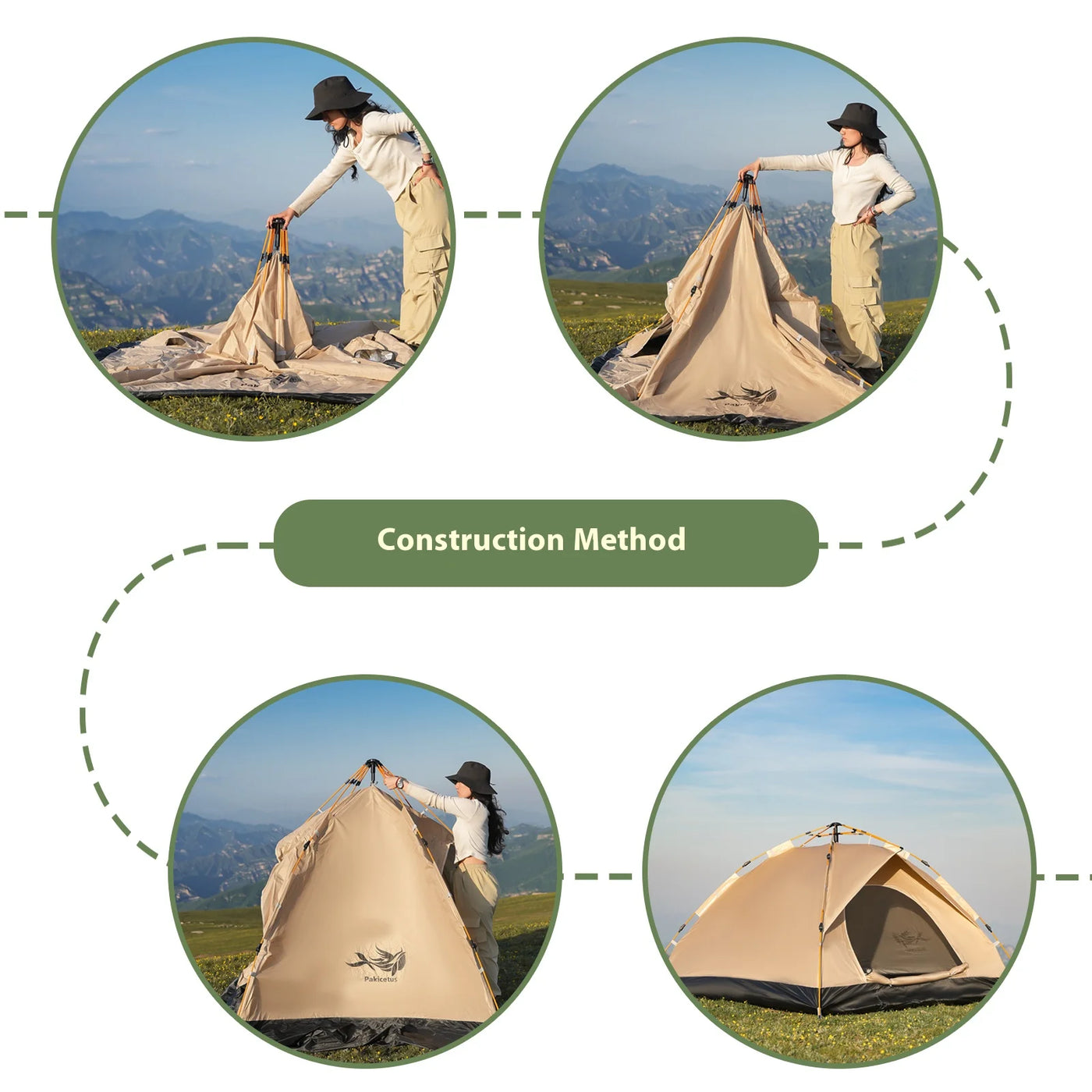 2-4 Person Pop Up Tent – Instant Camping Tent PAKICETUS