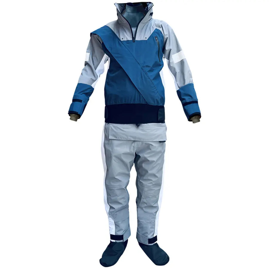 Men's 3-Layer Cold Water Kayak Dry Suit with Latex Gaskets