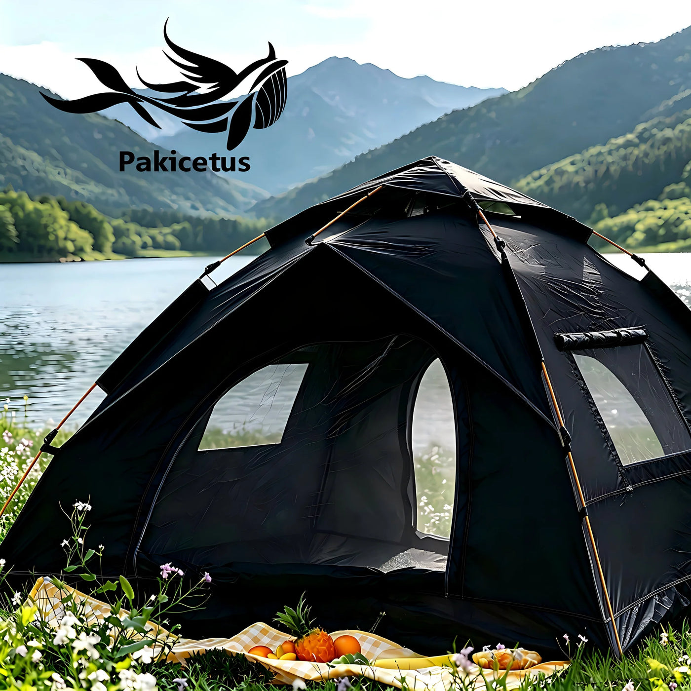 instant pop up camping tent – 60 Second Automatic Setup, Dua