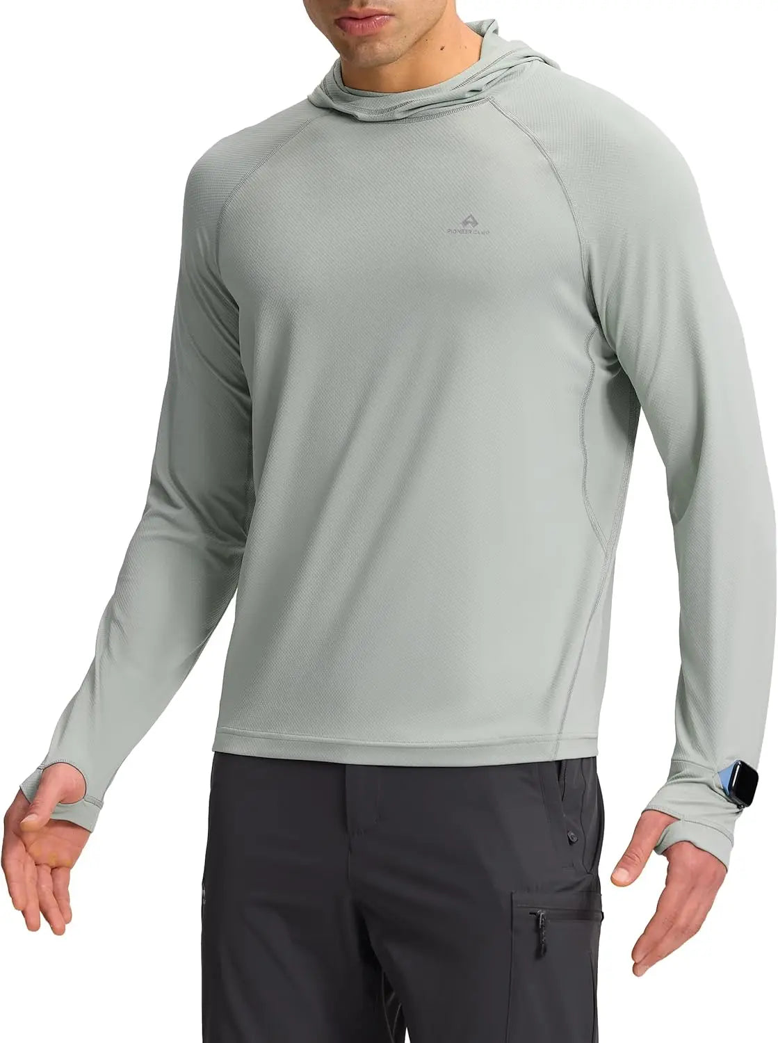 Pioneer Camp Men's UPF 50+ Sun Hoodie Shirt Long Sleeve Quick Dry Rash Guard Thumb Holes W — alternate colour shown