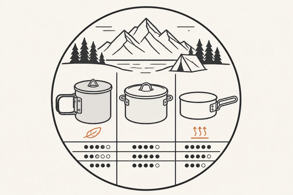 Camping Cookware Materials Compared: Titanium, Stainless Steel, and Aluminium