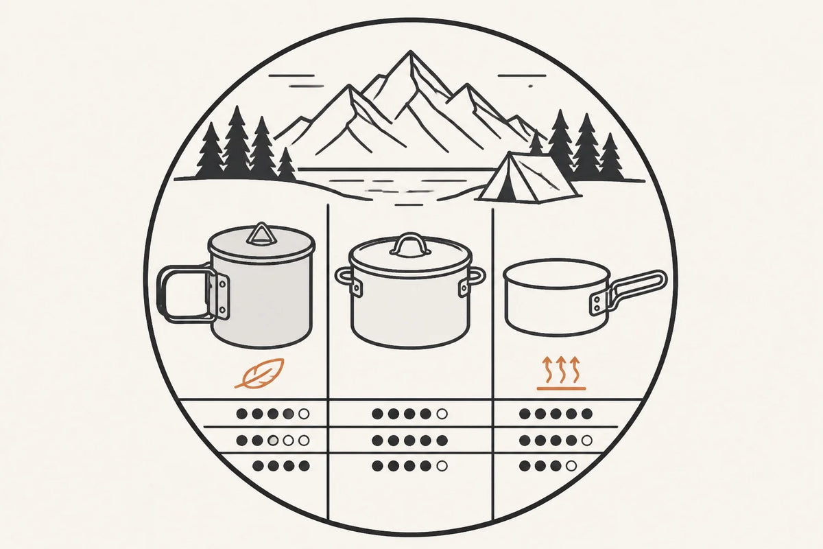 Camping Cookware Materials Compared: Titanium, Stainless Steel, and Aluminium