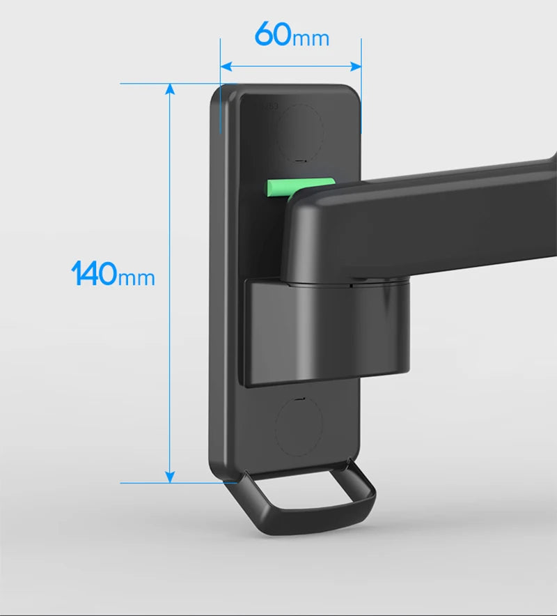 North Bayou NB F150 Gas Spring 17-35 inch LED TV Wall Mount Monitor Holder Ergonomic Mount Arm Max. VESA 100*100mm Load 3-12kgs
