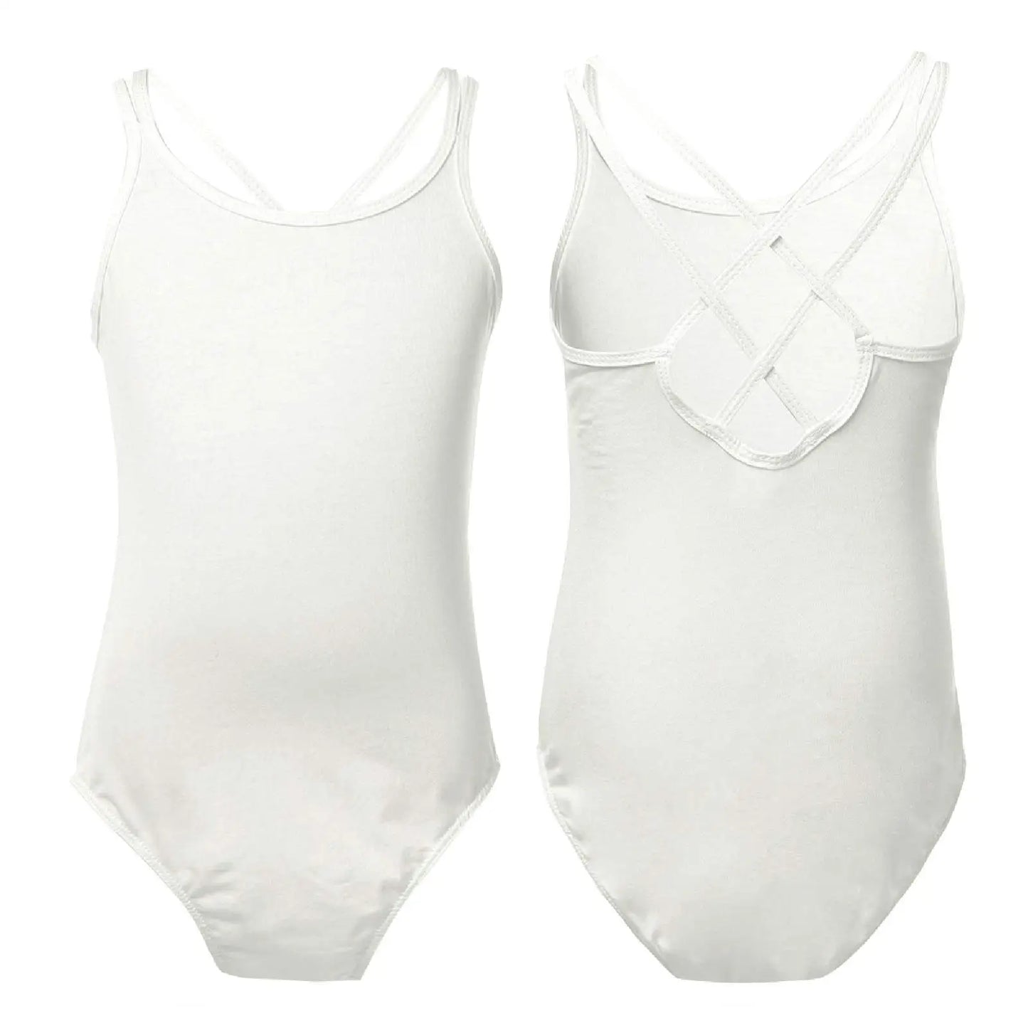 Girls Spandex Long Sleeve/Sleeveless Unitard Stretchy One Piece Full Bodysuits Dance Unitards for Kids Team Performance Costume