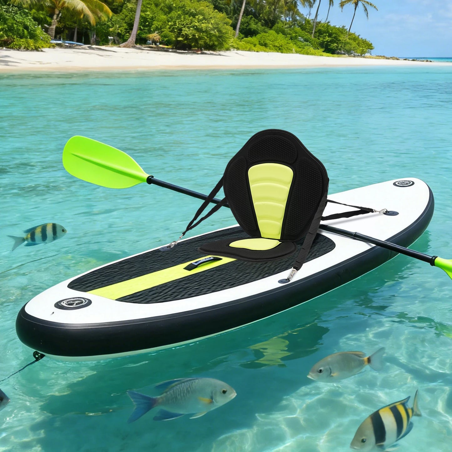 Boat Cabin Seating, Backrest Seat Cushion, Bike Seat with Backrest, Adjustable Padded Kayak Chair with Storage Bag, Universal Design for Canoe Raft Inflatable Boat, Comfortable Portable Removable Seat for Adults Kids Fishing