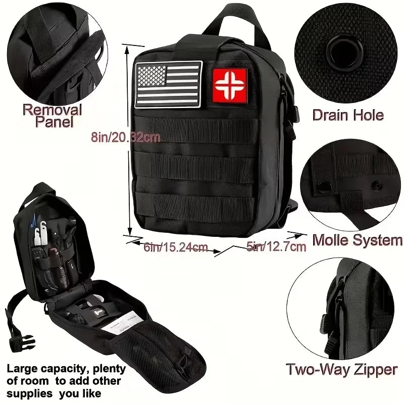 142 piece survival and first aid kitCarry Bag