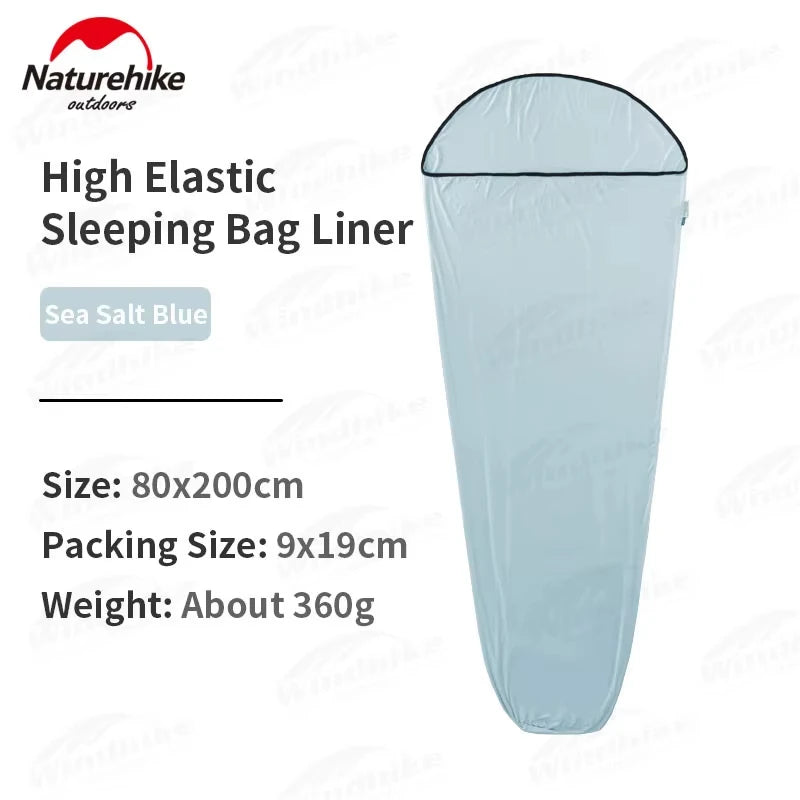 Naturehike Outdoor Camping Sleeping Bag Liner High Elasticity Portable Ultralight Travel Sheet Mummy Portable Sleeping Bag Liner