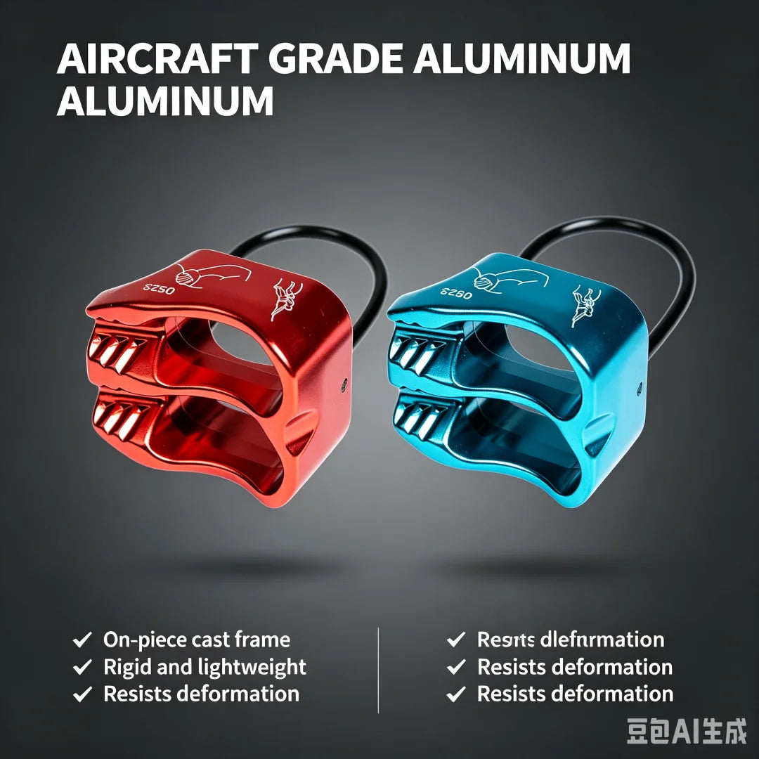 Rock Climbing ATC Descender Aluminum 25kN Indoor Climbing Wall Protector Outdoor Descend Mountaineering Rigging Equipment