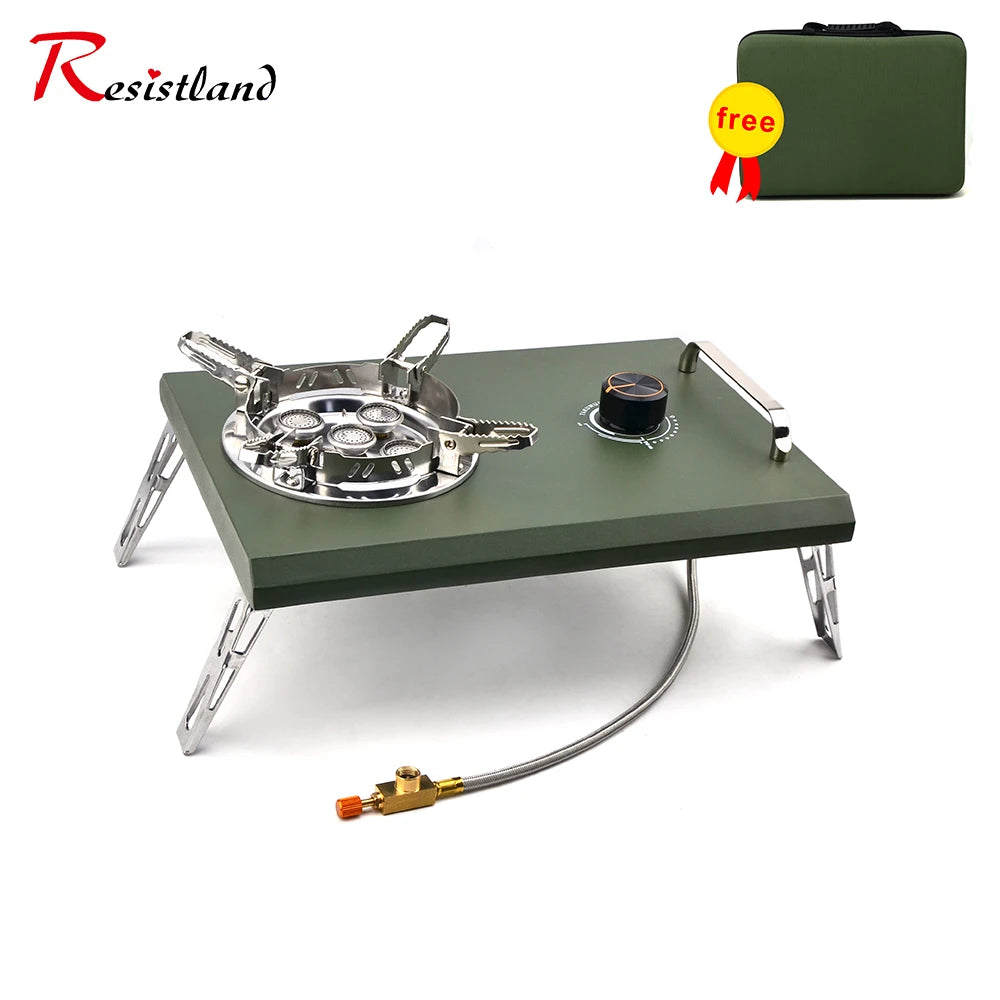 IGT Tabletop Stove 15800W Outdoor Camping  Portable Folding Gas Stove Cassette Stove Small Cookware Gas Stove Picnic Stove