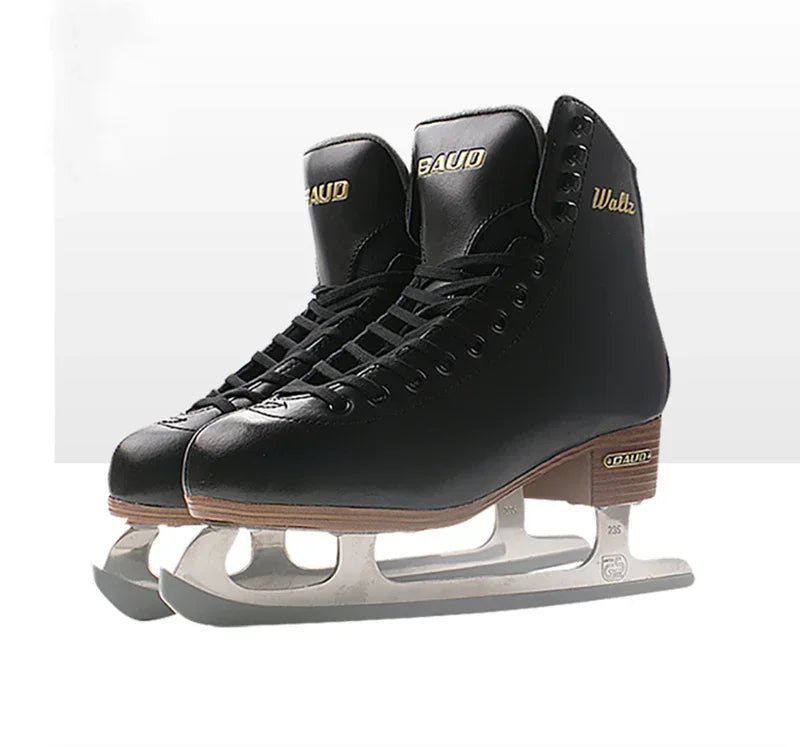 Professional Ice Figure Skates Shoes Thermal Patins Warm Thicken Skating Sneakers with Blade for Beginners Kids Adults Teenagers