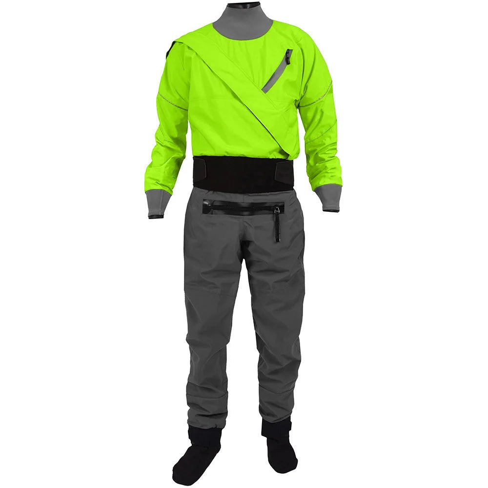 Men’s one-piece kayak dry suit with three-layer waterproof fabric and latex neck and wrist seals — view 8 of 8