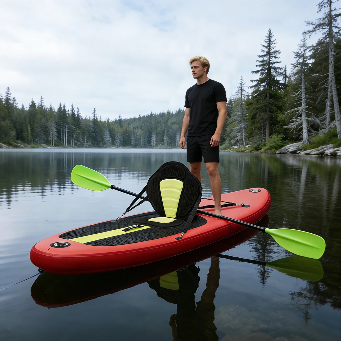 Boat Cabin Seating, Backrest Seat Cushion, Bike Seat with Backrest, Adjustable Padded Kayak Chair with Storage Bag, Universal Design for Canoe Raft Inflatable Boat, Comfortable Portable Removable Seat for Adults Kids Fishing