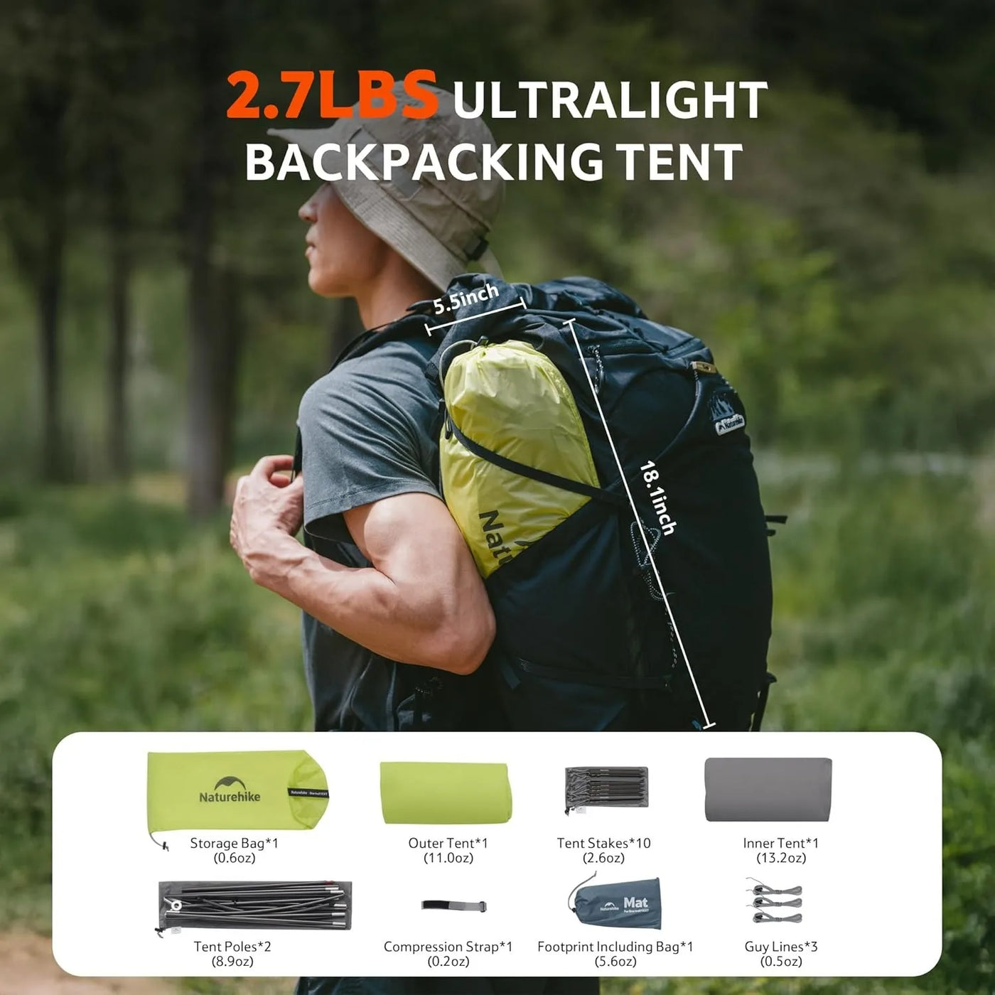 ultralight hiking backpacking tent Naturehike Star Trail EXT Ultralig