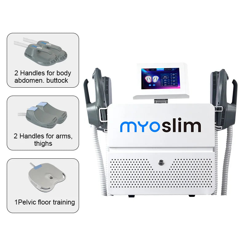 EMSzero Myoslim 15 Tesla 6500W Electromagnetic RF Body Sculpt Machine Weight Loss Fat Burning Slimming Muscle Stimulation Equipm