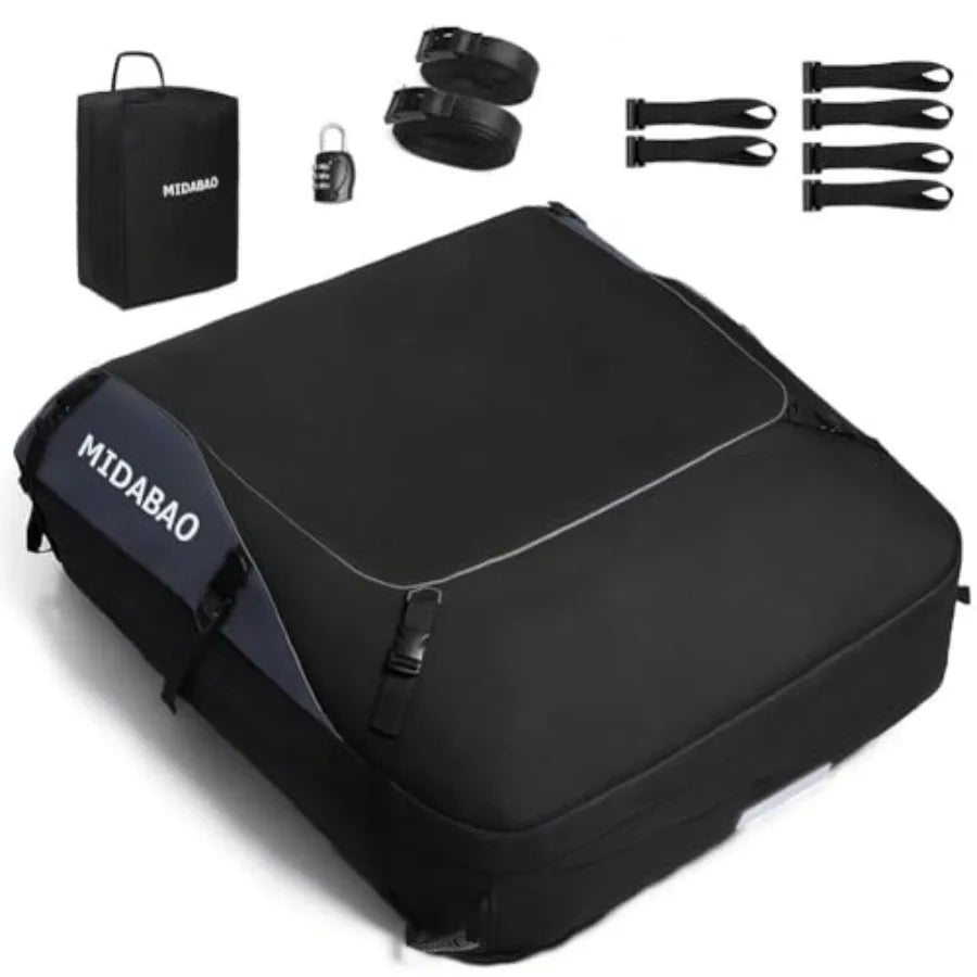 Rooftop Cargo Bag, 20 Cu Ft, Waterproof, Black