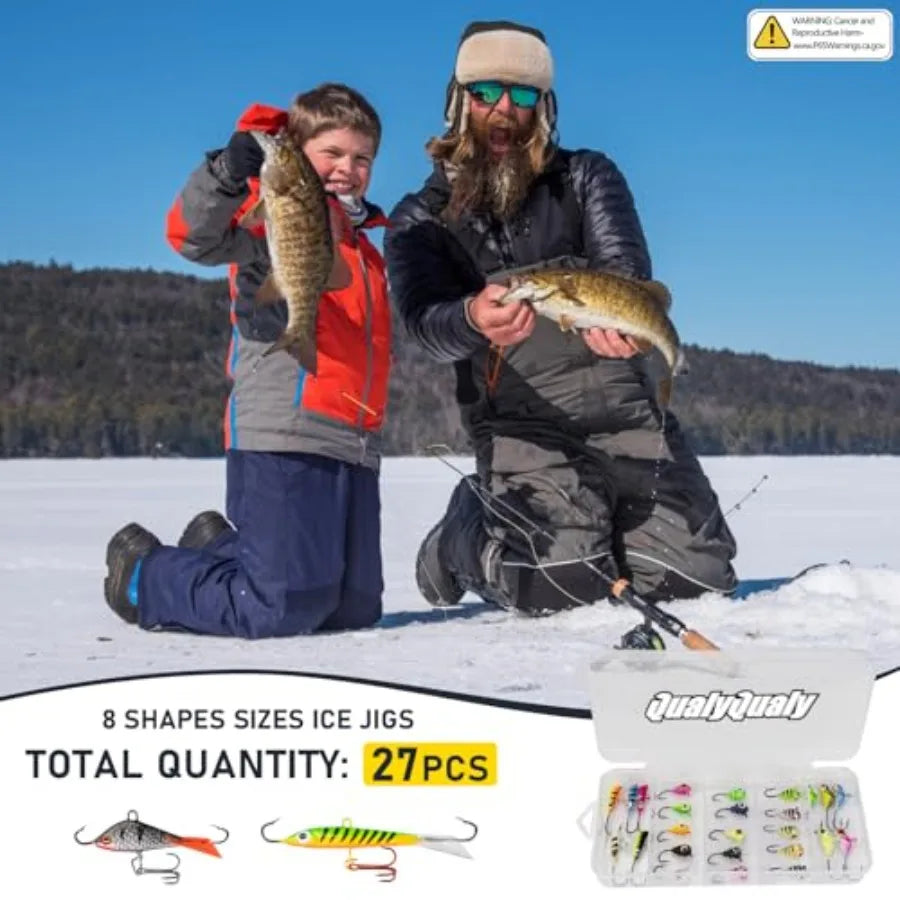 Portable Ice Fishing Rod and Reel Combo 28 Inch – Complete Ice Fishin