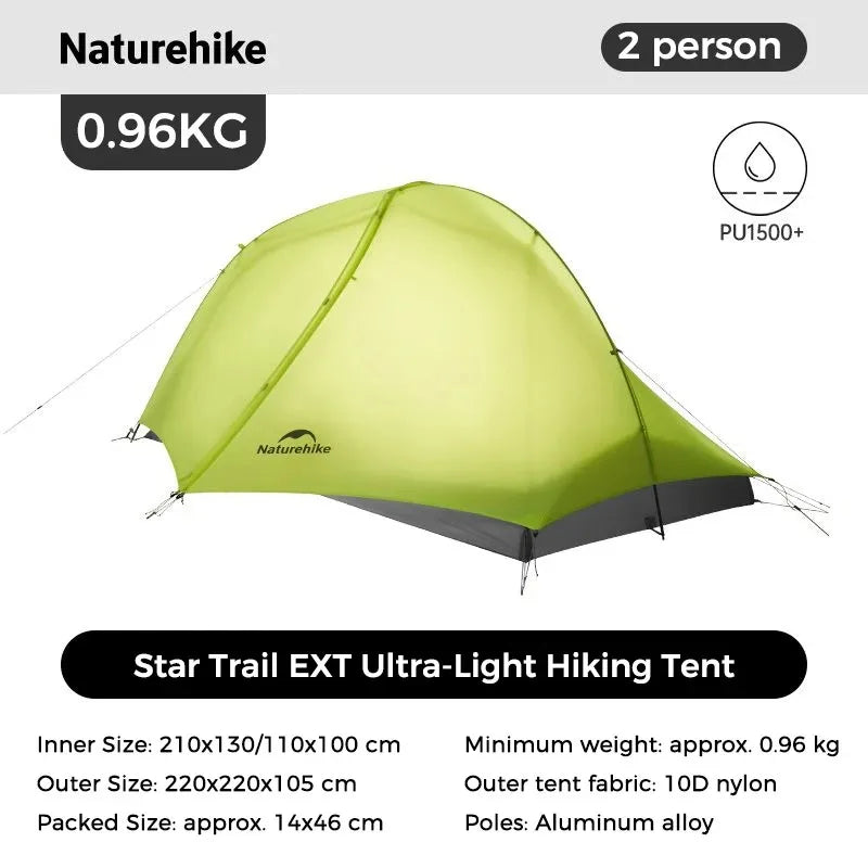 ultralight hiking backpacking tent Naturehike Star Trail EXT Ultralig