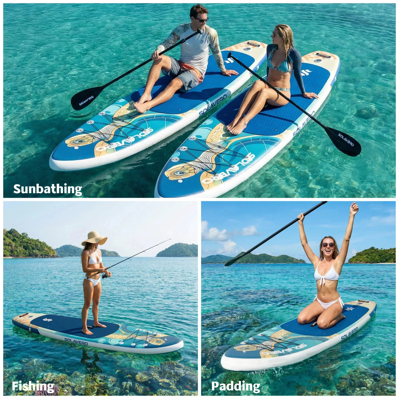 Inflatable Paddle Board – Stand Up SUP with Non-Slip EVA Deck