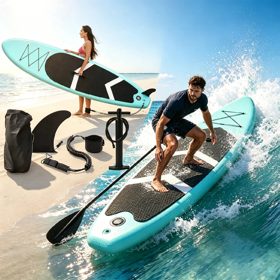 10'6" Inflatable Racing Paddle Board, Blue