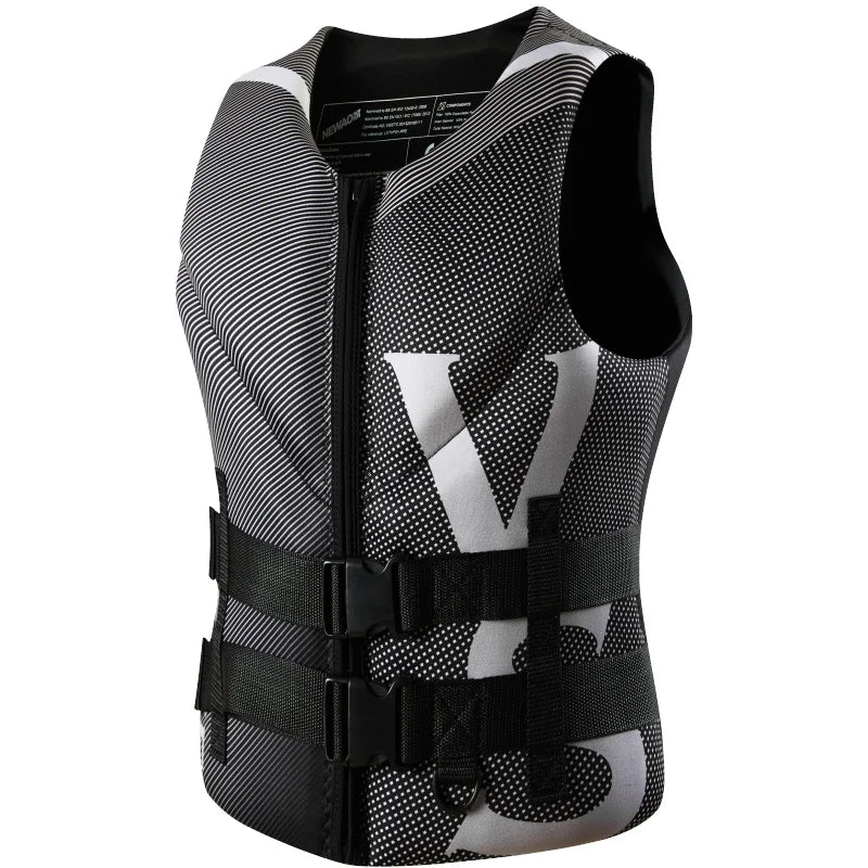 Life Jacket Adult Super Buoyancy Neoprene Life Vest Surf Raft Kayak Fishing Jet Ski Water Sport Swimming Rescue Life Jacket