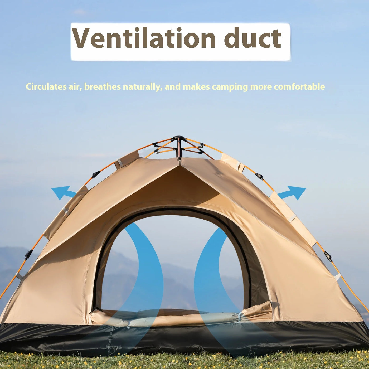 2-4 Person Pop Up Tent – Instant Camping Tent PAKICETUS