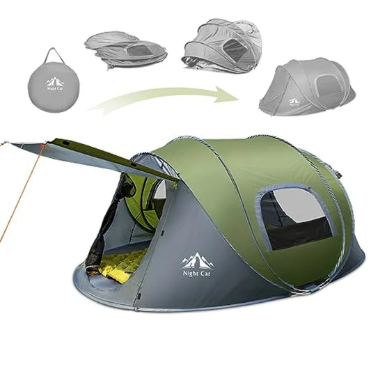 Pop-up Camping Tent: 2 Person Tent Waterproof Instant Easy Setup Family Tent