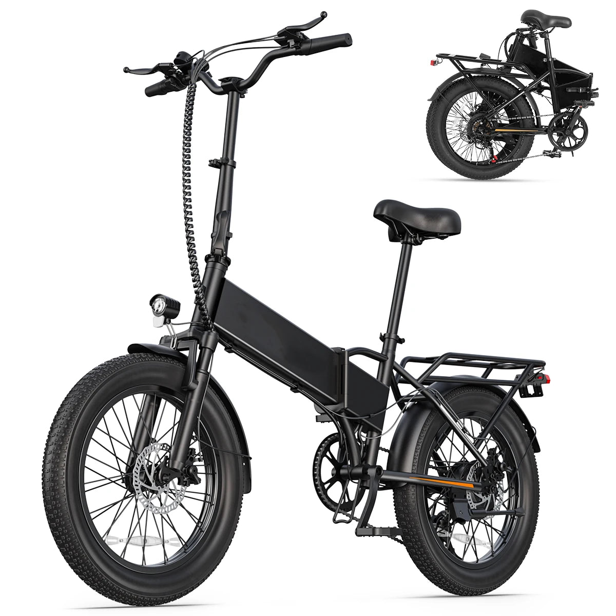 DYU A20 750W（peak 1200W） Electric Bike Folding Ebike 48V 20" Adult Fast Commuter Bicycle 45km/h
