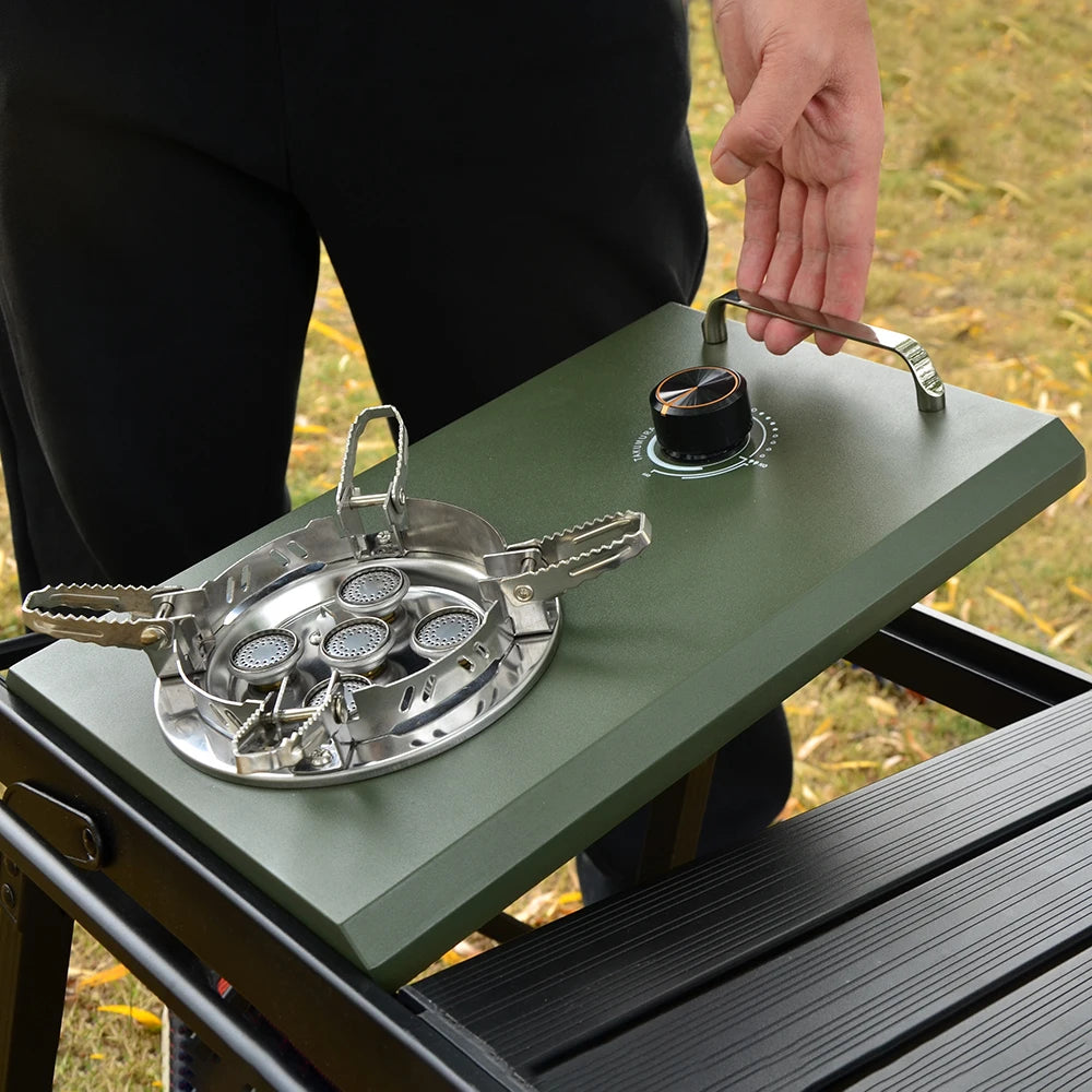 IGT Tabletop Stove 15800W Outdoor Camping  Portable Folding Gas Stove Cassette Stove Small Cookware Gas Stove Picnic Stove