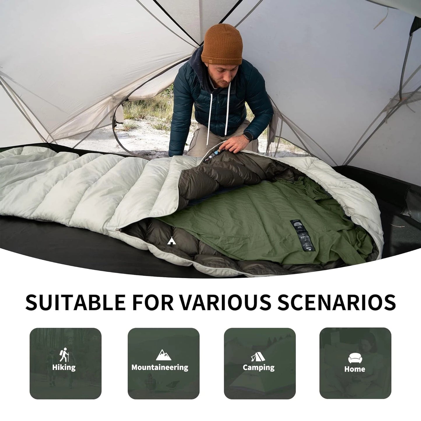Naturehike Sleeping Bag Liner 128g Ultralight Outdoor Travel Hiking Single Sleeping Bag Liner Travel Blanket Inner Sleeping Bag