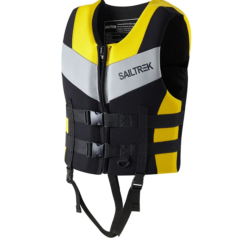 Life Jacket Adult Super Buoyancy Neoprene Life Vest Surf Raft Kayak Fishing Jet Ski Water Sport Swimming Rescue Life Jacket