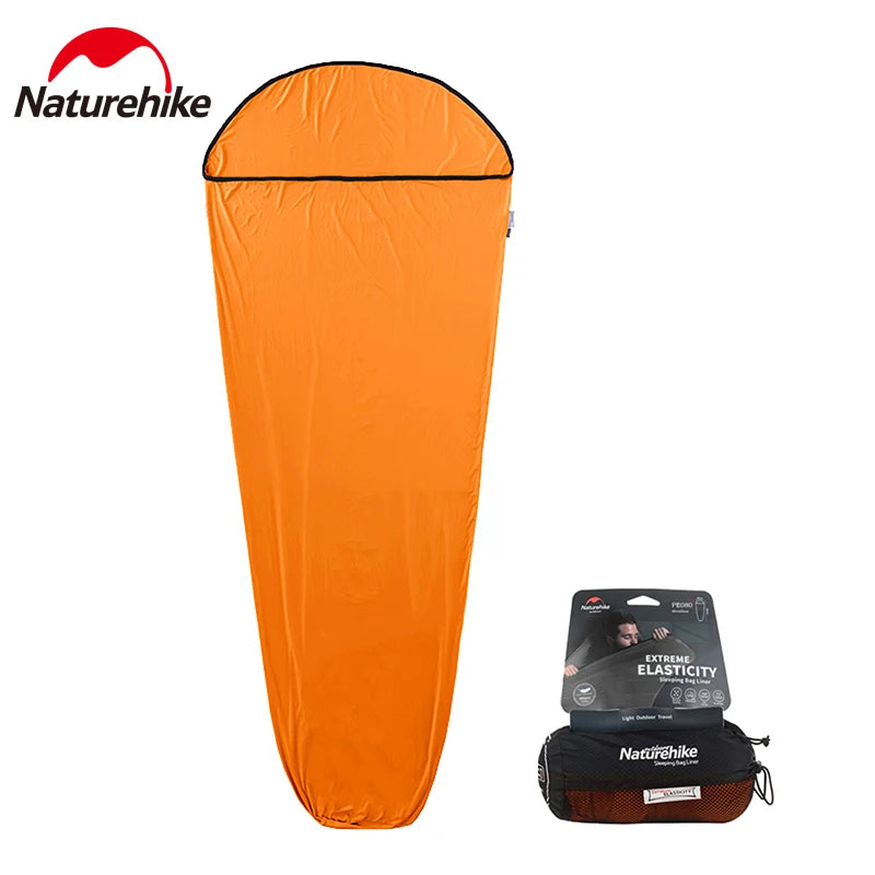 Naturehike Outdoor Camping Sleeping Bag Liner High Elasticity Portable Ultralight Travel Sheet Mummy Portable Sleeping Bag Liner
