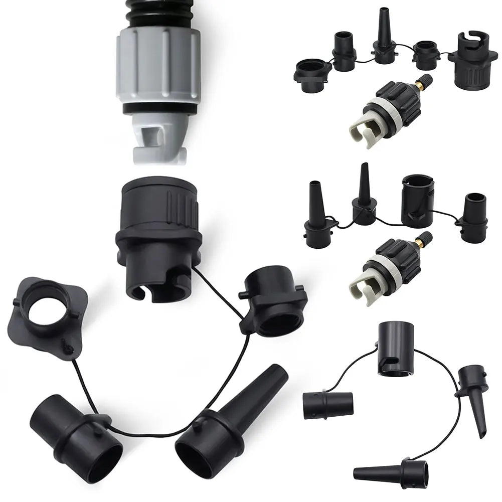 Air Valve Adaptor with Air Nozzles Inflatable Pump Adapter Air Valve Pump Connector for Inflatable Boat Stand-Up Paddleboard Bed