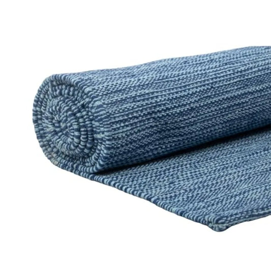 Handmade Organic Cotton Yoga Mat - Non-Toxic, Chemical-free and All Natural Cloth Yoga Mat - Exercise, Workout, and Fitness Rug