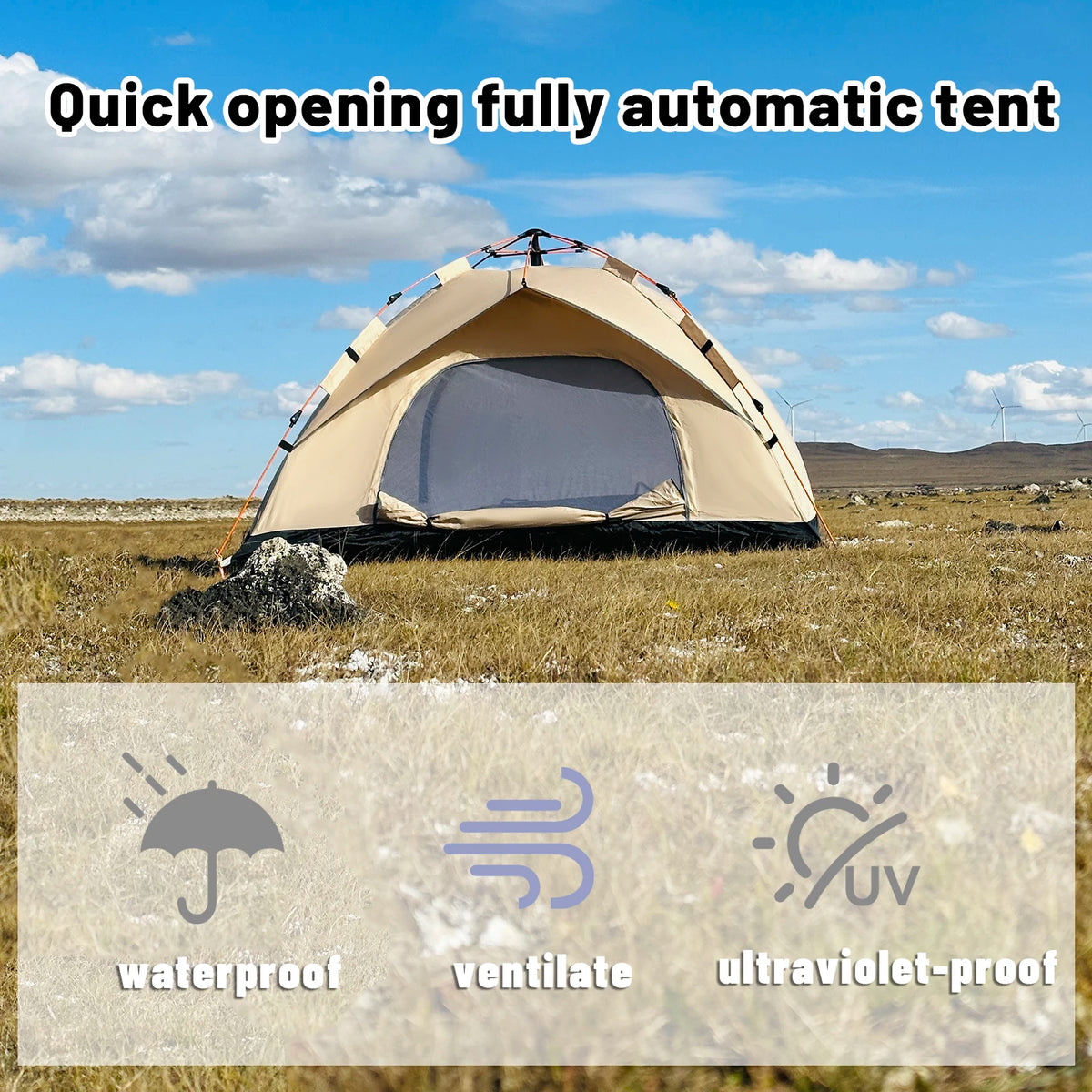 2-4 Person Pop Up Tent – Instant Camping Tent PAKICETUS