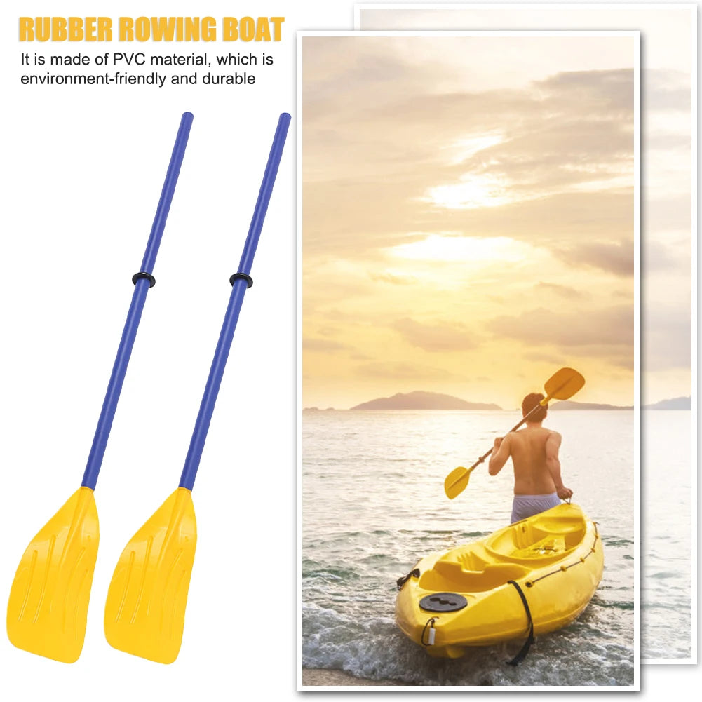 1 Pair 120cm Detachable Boat Rafting Paddle Canoe Surfing Oar Boating Accessory Safety Portable Accessories for Water Sports