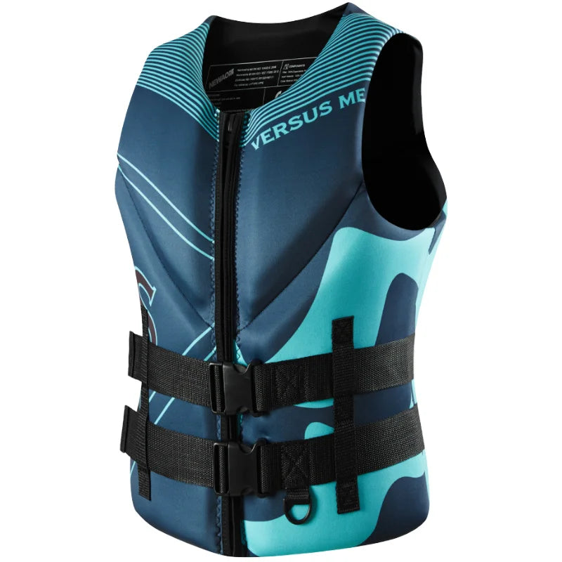 Life Jacket Adult Super Buoyancy Neoprene Life Vest Surf Raft Kayak Fishing Jet Ski Water Sport Swimming Rescue Life Jacket