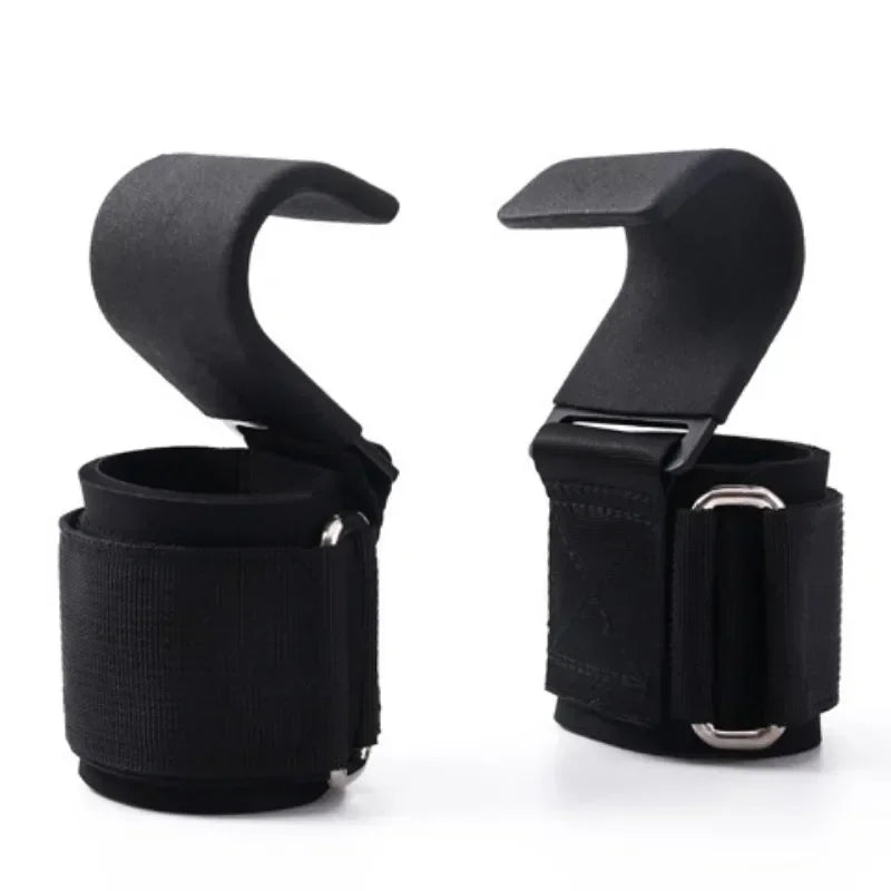 1/2PC Non-Slip Weight Lifting Hookspremium Pair of Straps Weightlifting Deadlift Chin Pull Up and Exercise Fitness Hook Training