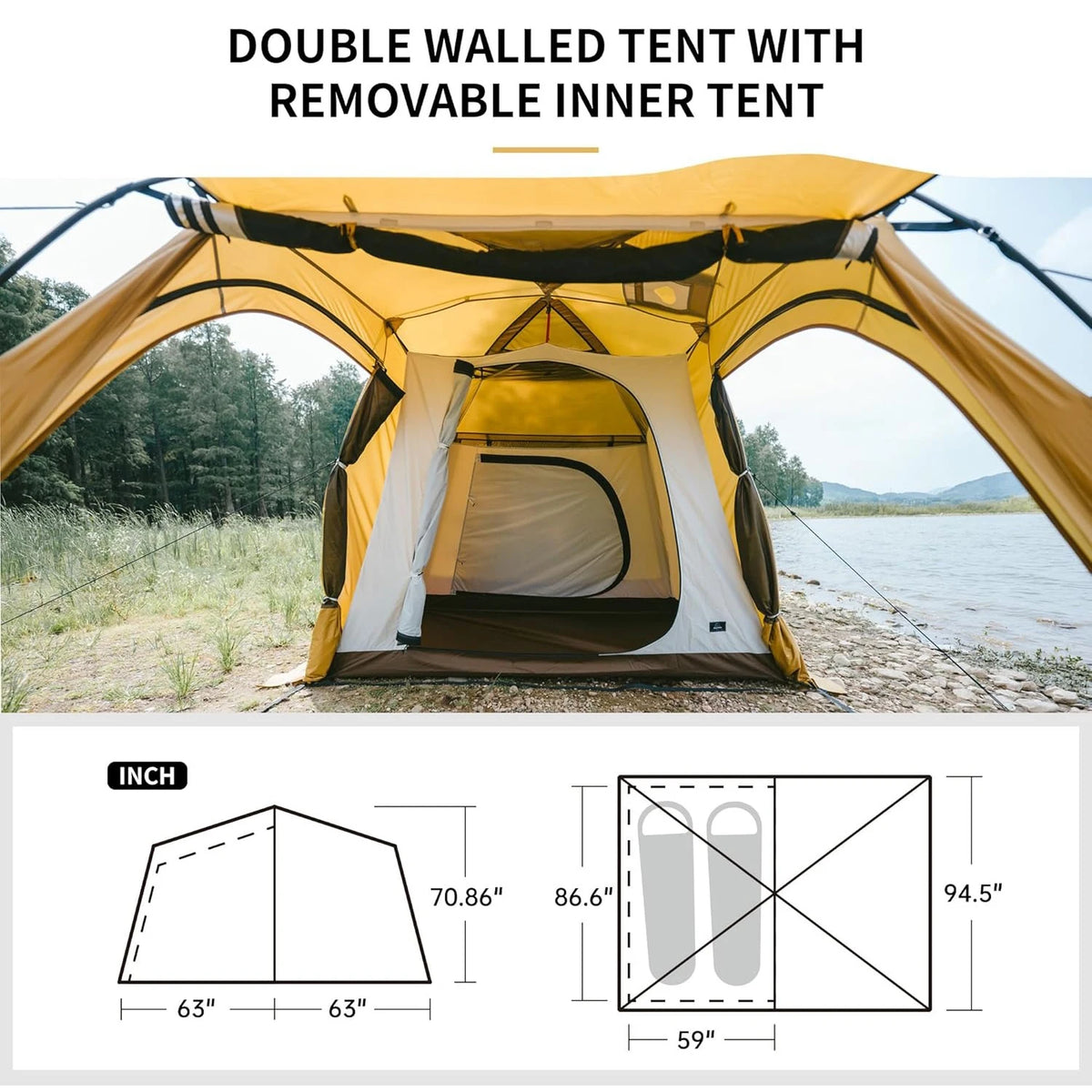 4 season family camping tent Season Camping Tent for 2-4 Peo