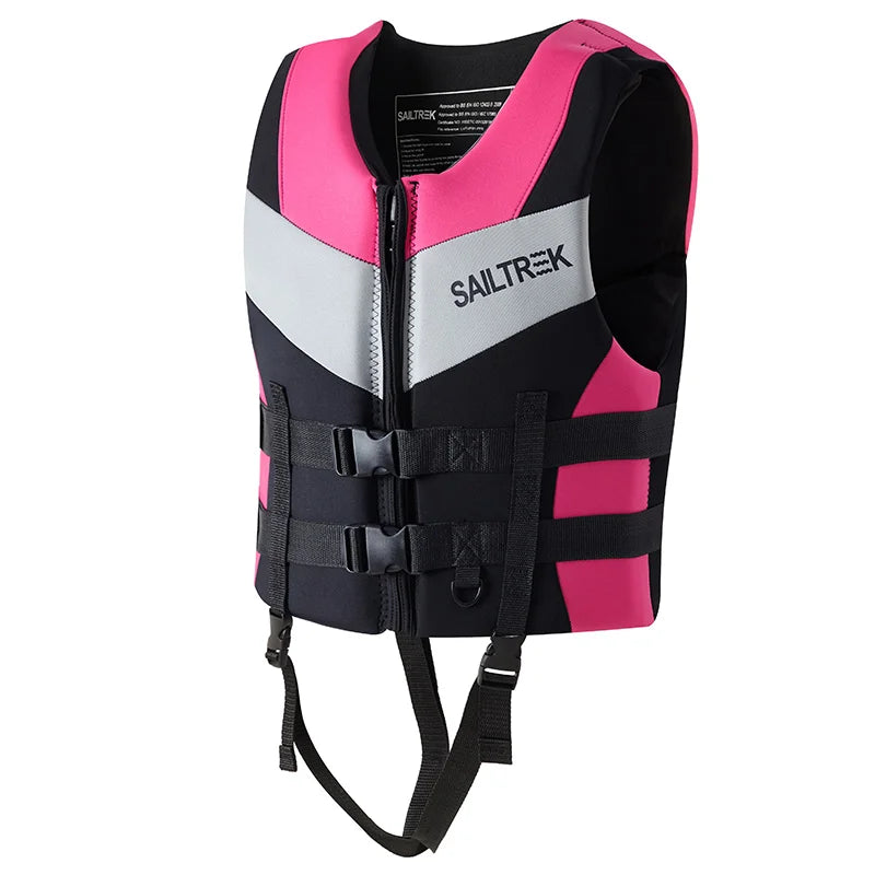 Adult Life Jacket CE Approved Vest Water Sports Kayak Swimming Surf Drifting Adult Life Jacket Neoprene Safety Vest Rescue Boats