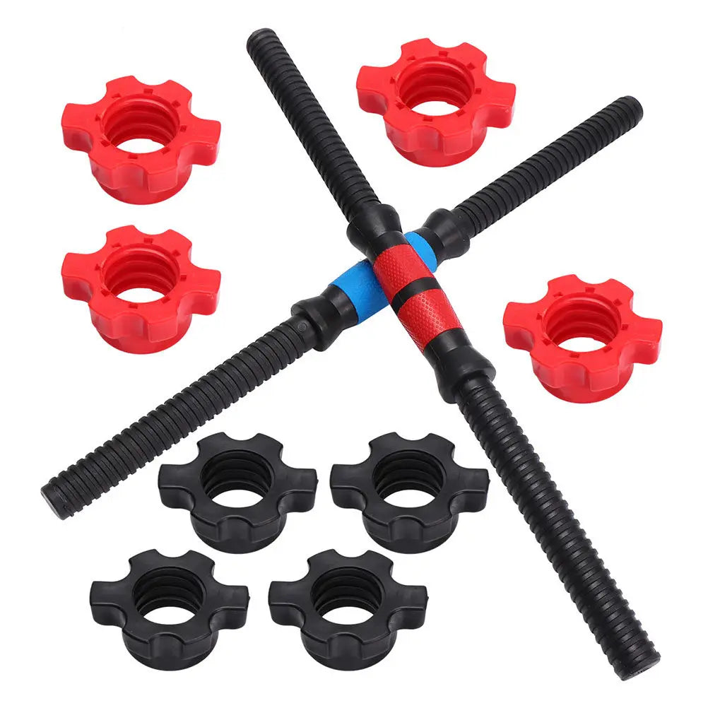 1Set Dumbbell Connecting Rod 50Cm Knurled Grip Barbell Connector Rod Replacement Weightlifting Equipment for Strength Workout