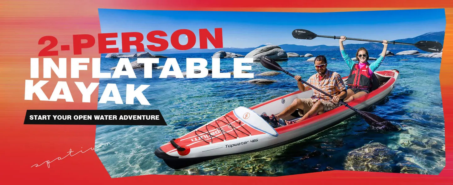 Spatium 2-3 Persons Inflatable Kayak Canoe High Strength DropStitch Floor Inflatable Kayak For Fishing