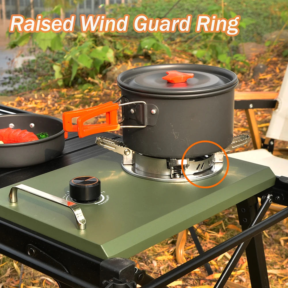 IGT Tabletop Stove 15800W Outdoor Camping  Portable Folding Gas Stove Cassette Stove Small Cookware Gas Stove Picnic Stove