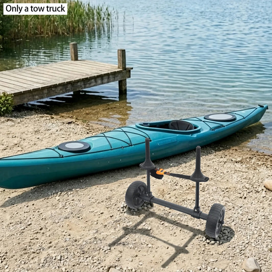 Canoe Trolley Cart, Kayak Cart Aluminum Folding, Adjustable Width 2.36-11.02 inch, 99.2lbs Load Capacity, 7.87 inch Big Wheels, Heavy Duty for Kayak Transport