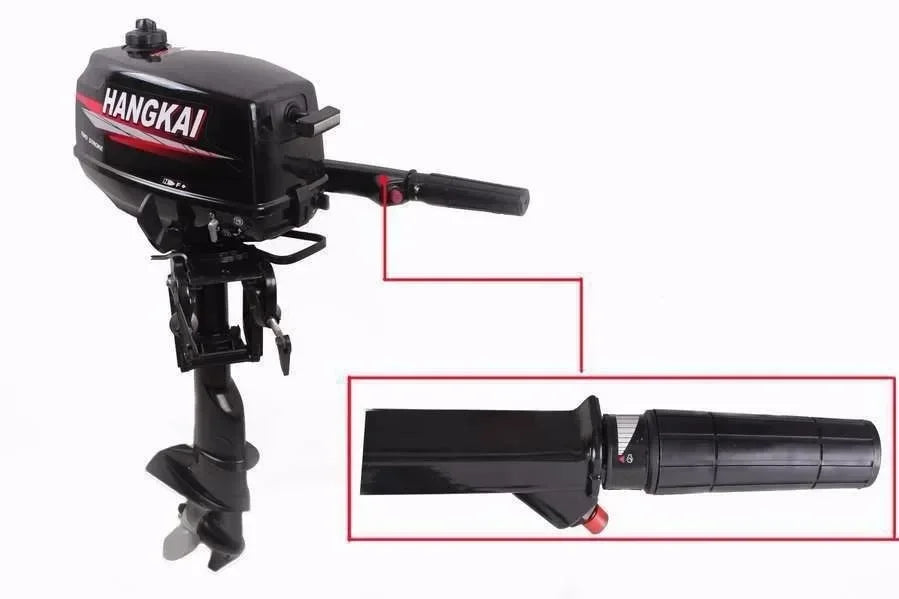 Two Stroke 3.6 HP Powerful Petrol Boat Motor for 2.0-2.6 M Inflatable Kayak Boat 3-4 Person Kayak Canoeing Engine