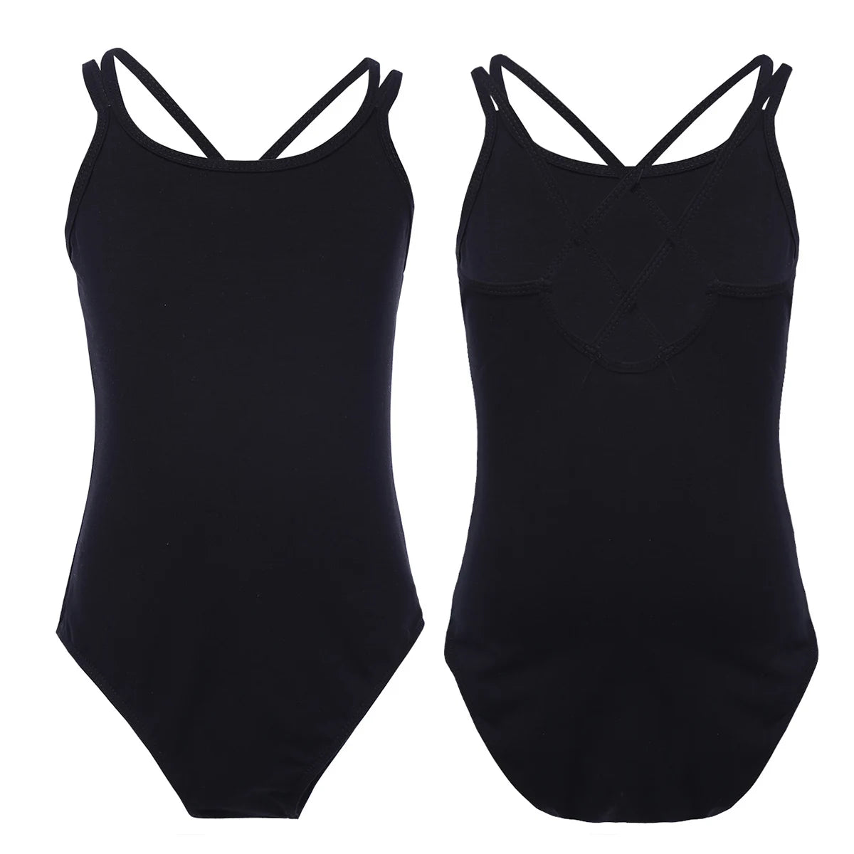 Girls Spandex Long Sleeve/Sleeveless Unitard Stretchy One Piece Full Bodysuits Dance Unitards for Kids Team Performance Costume