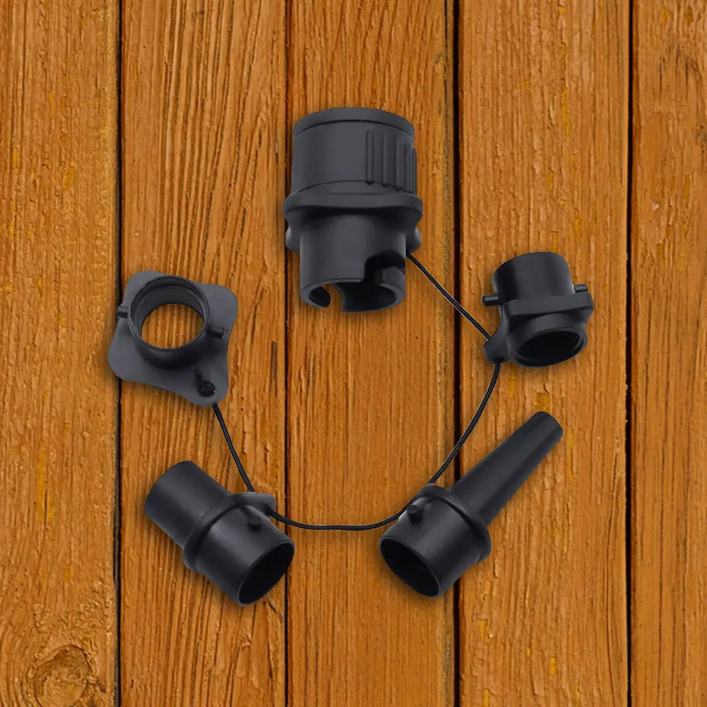 Air valve pump adapter with nozzles for inflatable gear — view 2 of 10